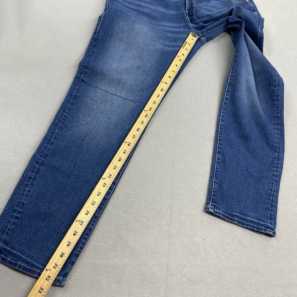 True Religion Jeans Mens 36x32 Blue Denim Pants Geno Relaxed Slim Flap Pocket
